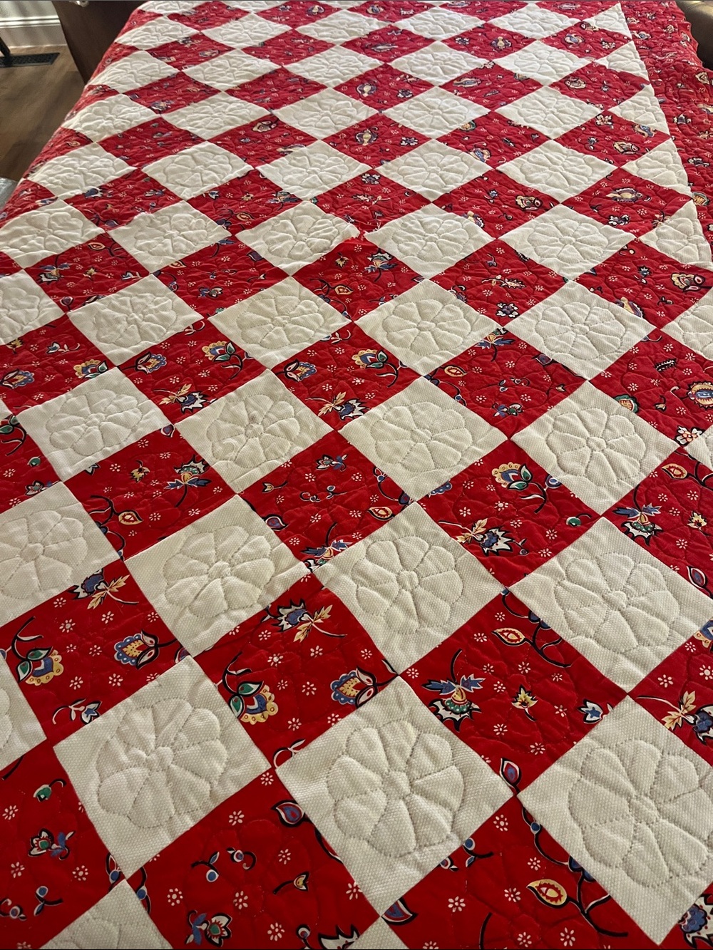 Vintage autograph quilt Cotton and colorful Quilt READ